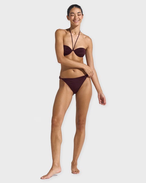 Bikini Top Billow Burgundy  2