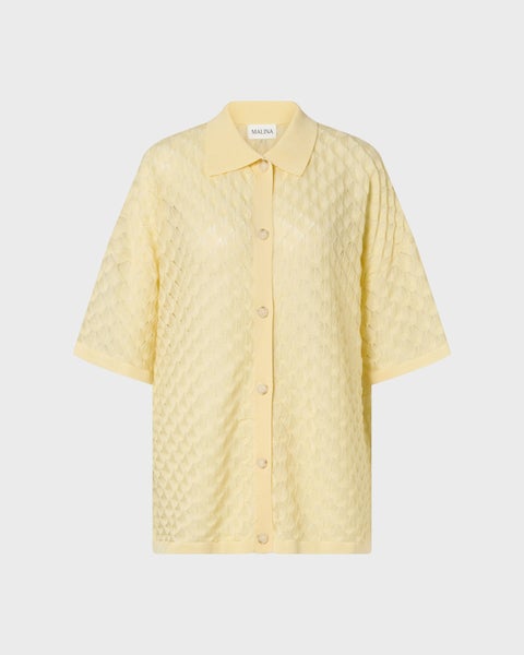Shirt Moa Knitted Light Yellow 1