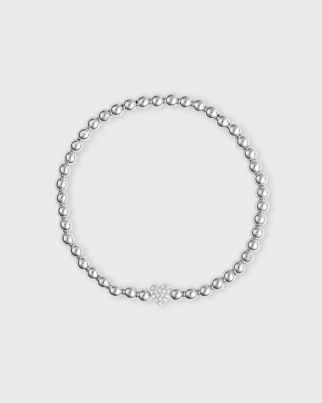 CBYC Armband Silver Heart Silver ONESIZE