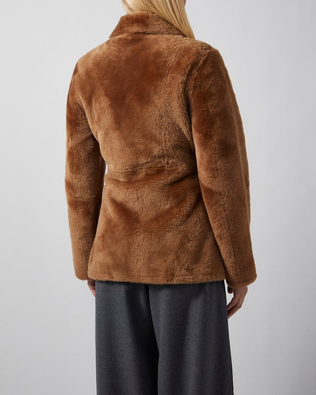 By Malene Birger Jacket Adeline Shearling Toffee 36