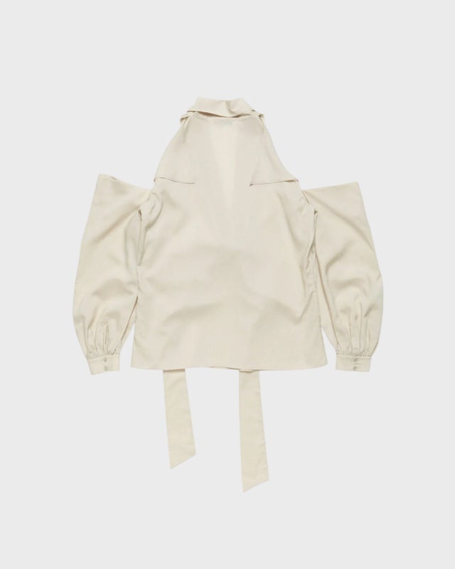 Acne Studios Blouse Cut-Out Bow Light beige 38