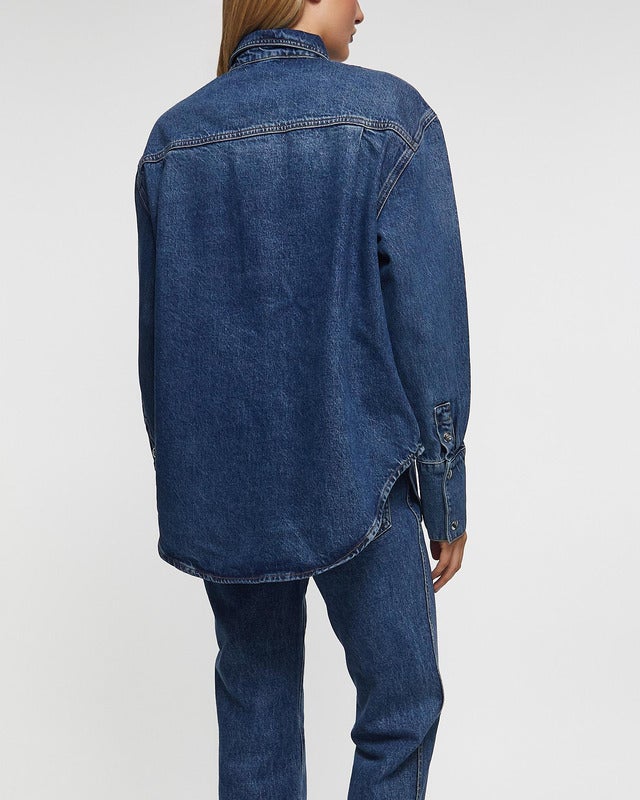 Anine Bing Shirt Dante Denim Blue XS