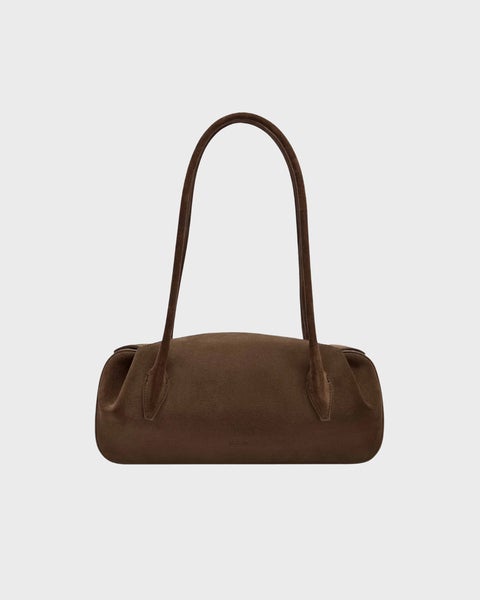 OYSTER SHOULDER BAG SUEDE brun OS 1
