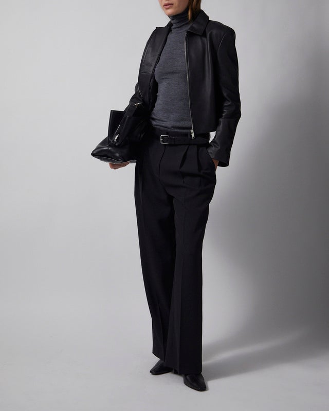 Wakakuu Icons Top Sleevless Merino Turtleneck Dark Grey XL