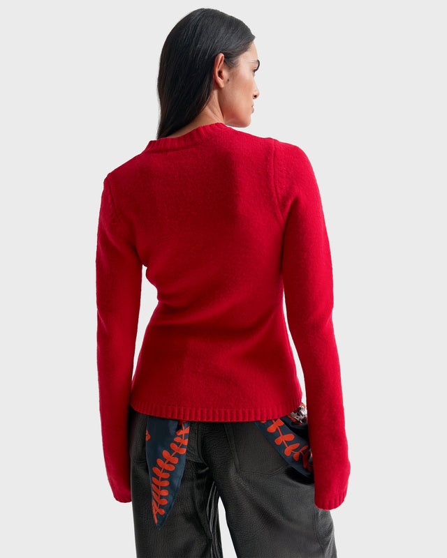 Rodebjer Cardigan Judia Fluffy Red S