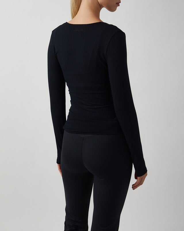 Sisterly tribe Top Soft Ballet Wrap Black S