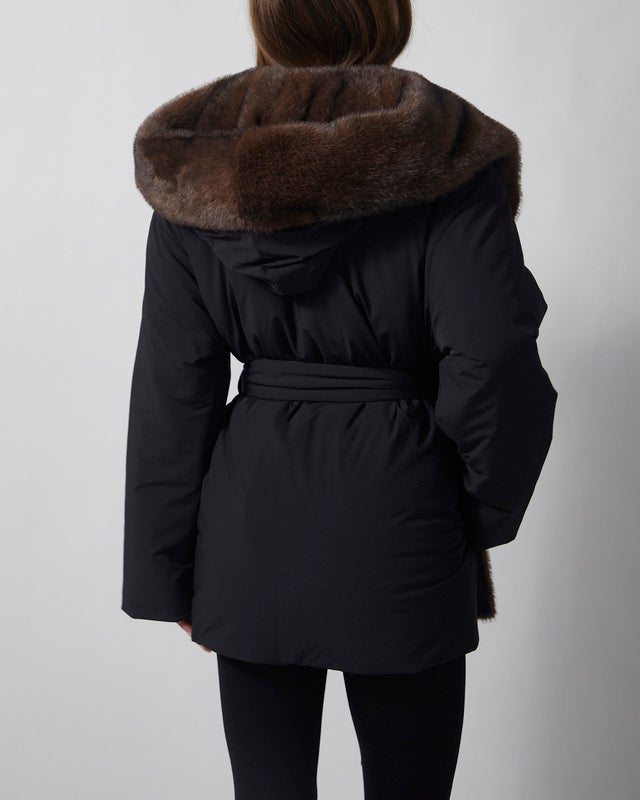 Wakakuu Icons Jacket Keen Padded Faux Fur Black L