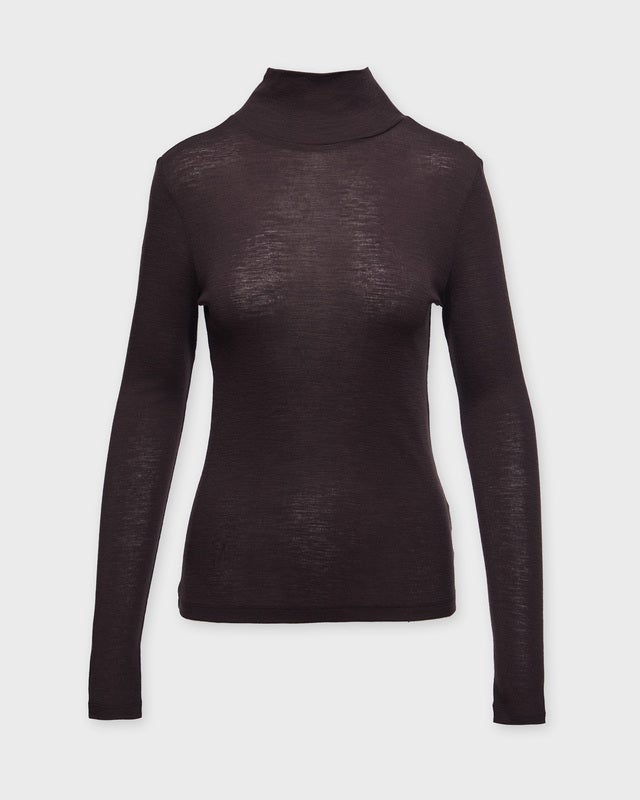 Wakakuu Icons Sweater Turtleneck Merino Wool Dark brown M