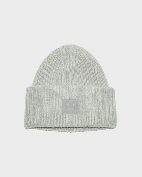 Beanie Face Wool  Grey 1