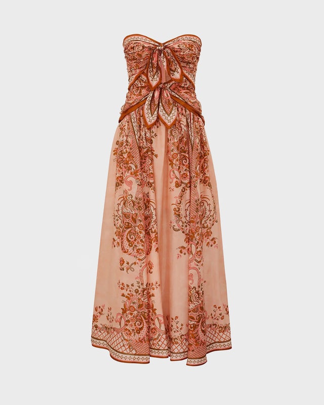 Zimmermann Dress Aster Scarf Midi Light Pink 0 (XS-S)