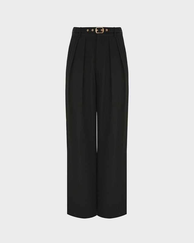 Zimmermann Lace Trim Wide Leg Pant Black 1 (S-M)