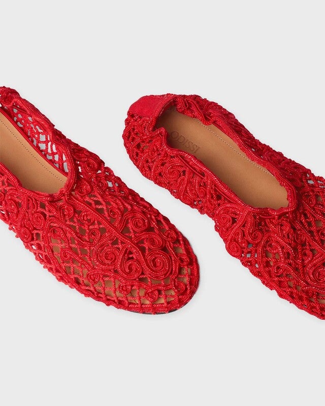 ODISSI Ballet Flats Iris Red EUR 36