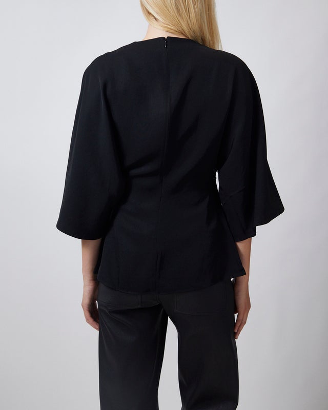 Malina Blouse Zilla Brooch Detailed Black 34
