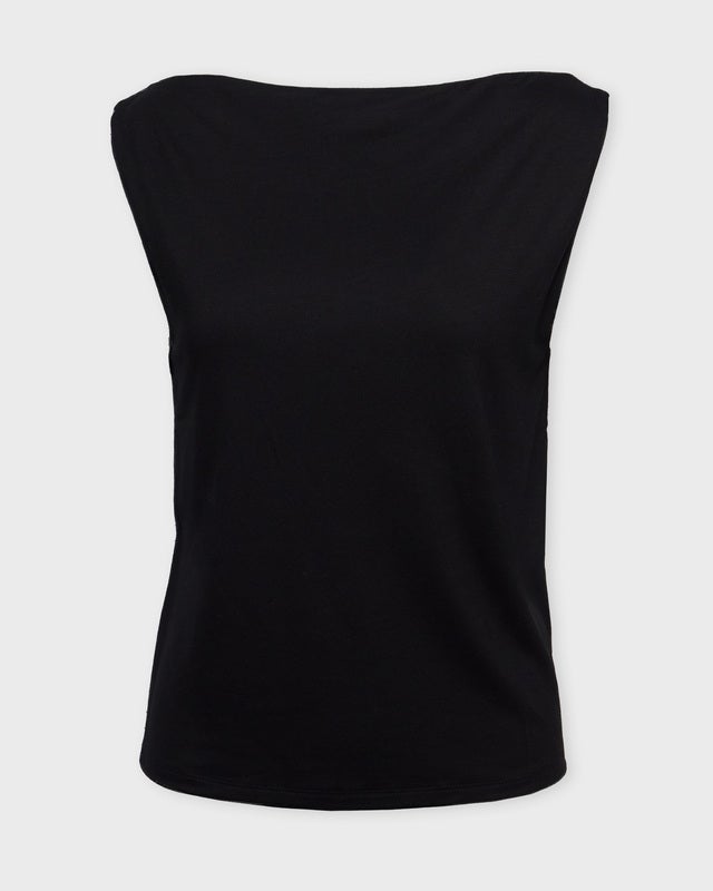 Dagmar Top Square Neck  Black XS