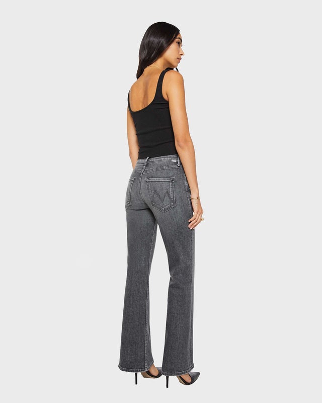 Mother Denim Jeans The Bookie Sneak Dainty and Dangerous Grey Wash 27