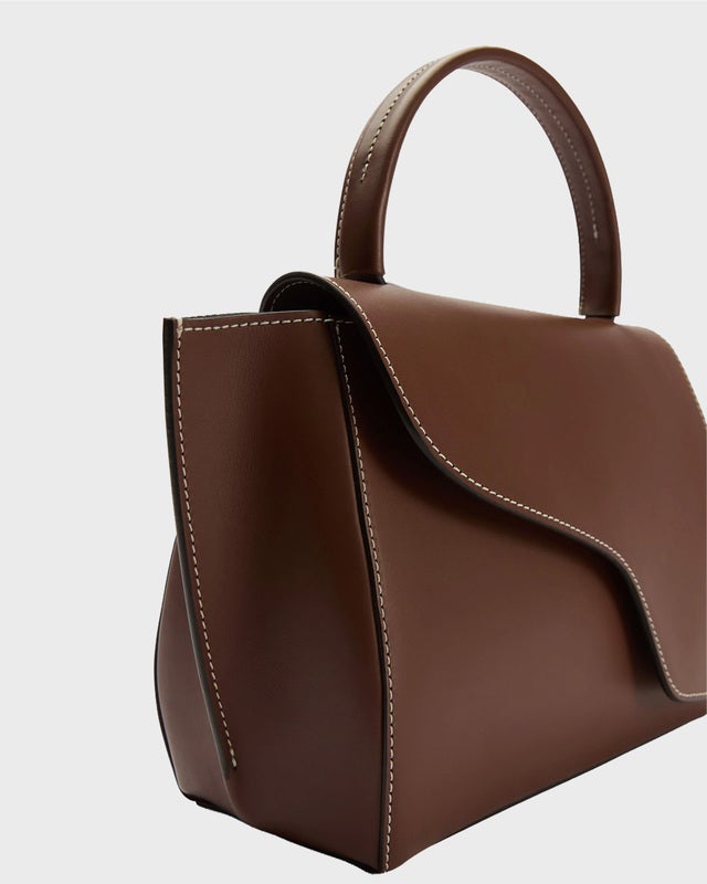 ATP Atelier Bag Arezzo Canella Contrast Stitch Brown ONESIZE
