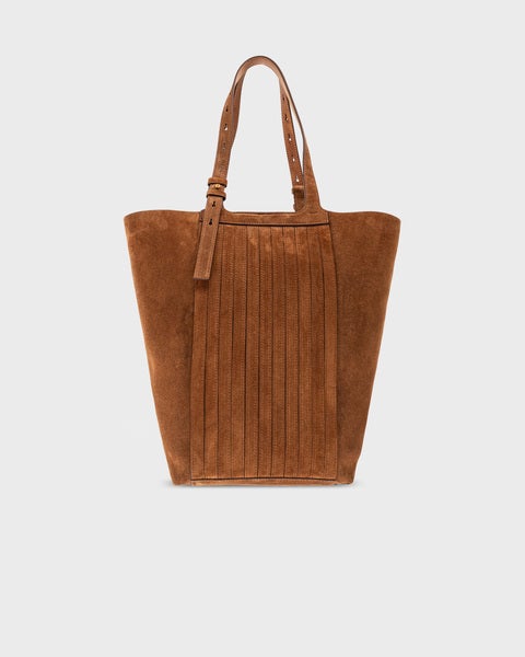 Bag Fringed Palmellato Leather Brown ONESIZE 1