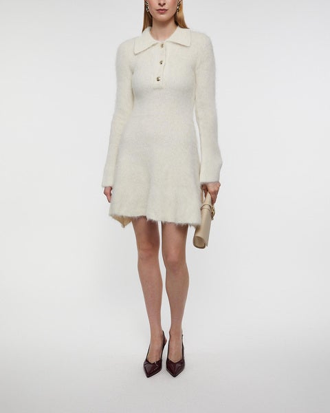 Dress Emelise Aplaca Blend Knitted Mini Vanilla 2