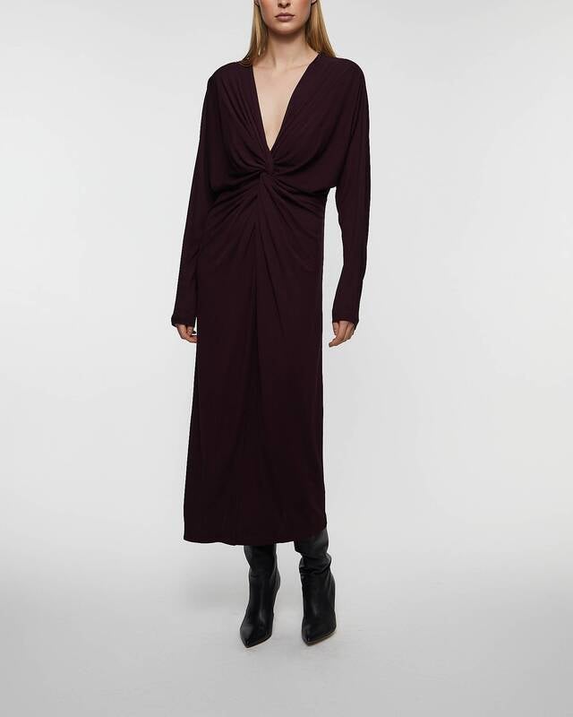 Anine Bing Dress Mathilde Burgundy  M