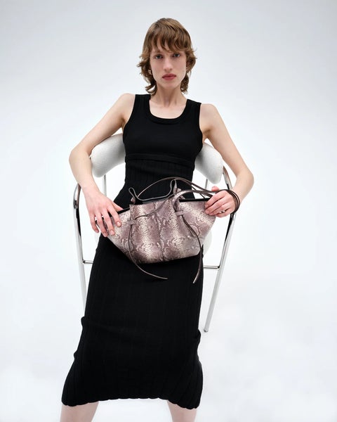 Bag Mochi Embossed Leather Snake ONESIZE 2