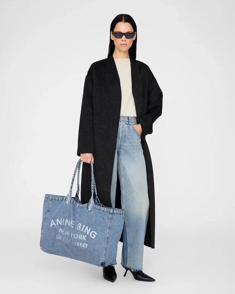 Bag Leo Denim Tote Blue ONESIZE 2