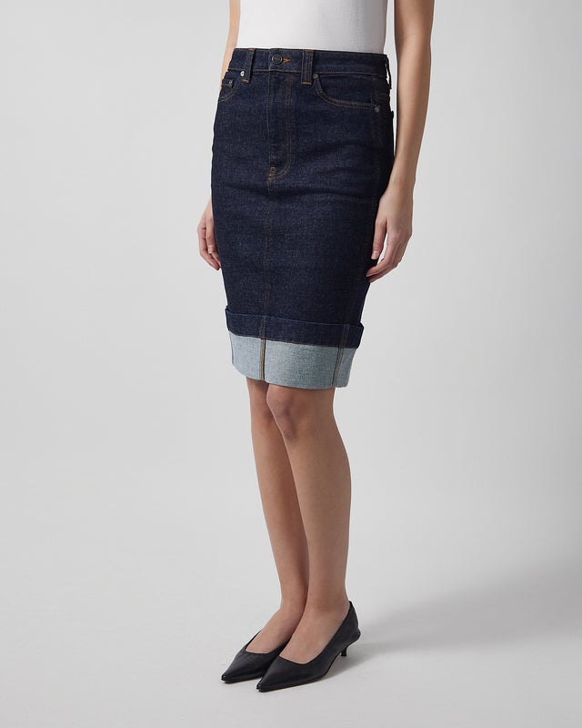 KHAITE Skirt Kendra Denim 27