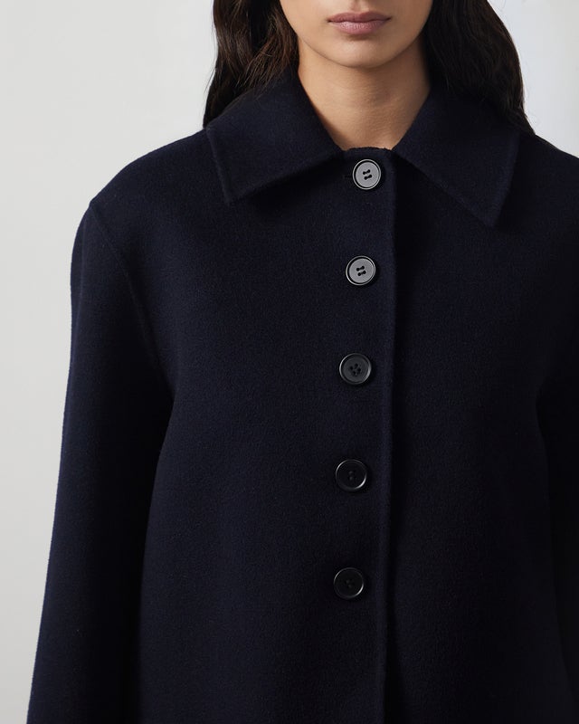 Wakakuu Icons Jacket Crop Wool Navy XL