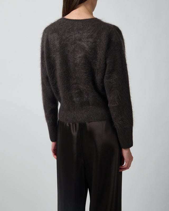 Almada Cardigan Coco brushed Chocolate S