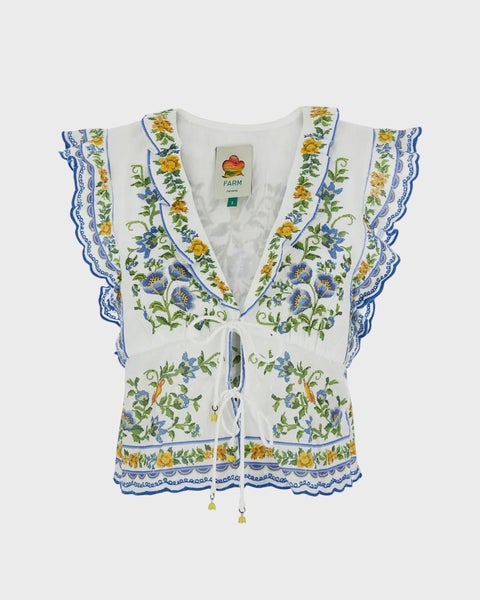 Blouse Emily Floral Tapestry Offwhite 1