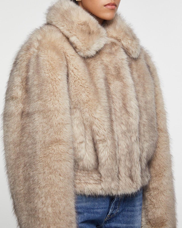 STAND STUDIO Jacket Lena Faux Fur Natural 34