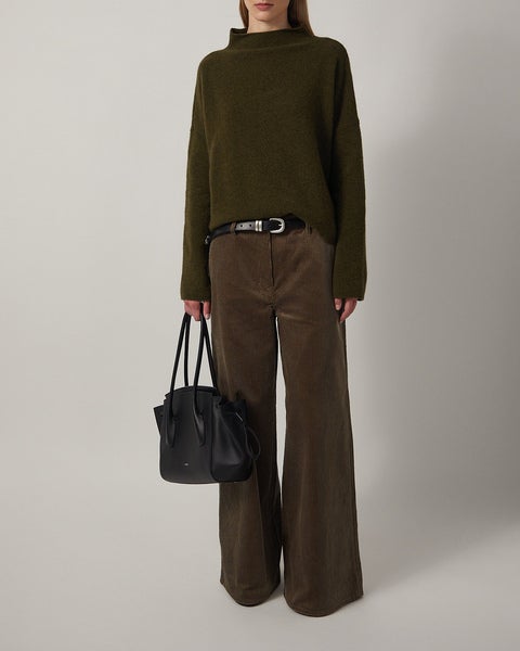 Tröja Mika Yak Funnelneck Grön 2