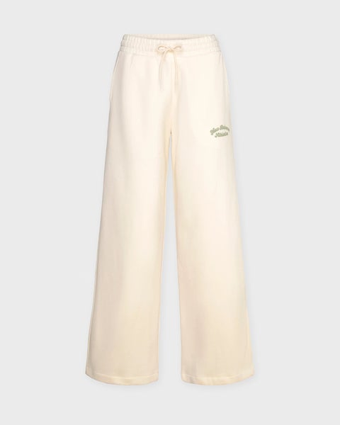Trousers Linear Heritage Fleece Wide Leg White 1