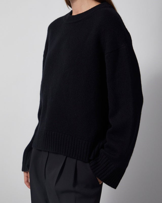 Wakakuu Icons Sweater Cashmere Wool R-neck Black S