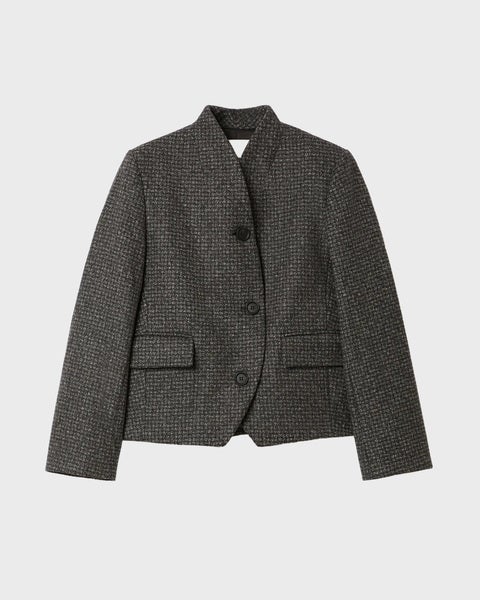 Jacket Short Curved Charcoal 1