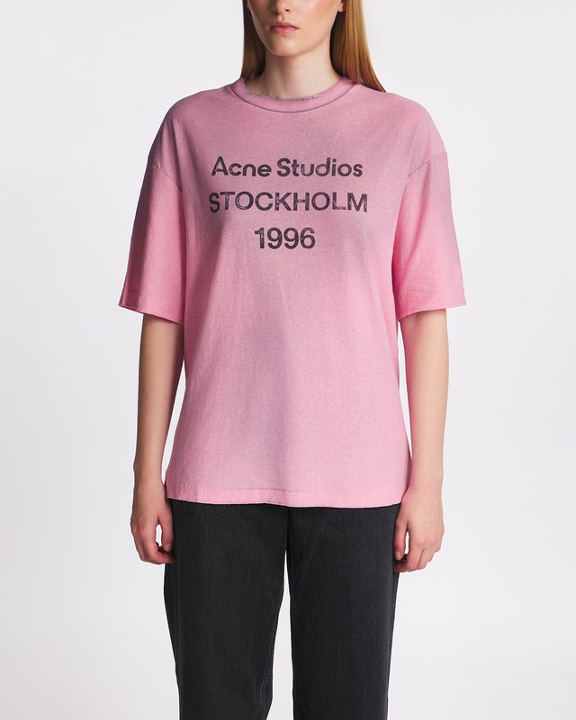 Acne Studios T-Shirt Logo Relaxed Fit Pink S