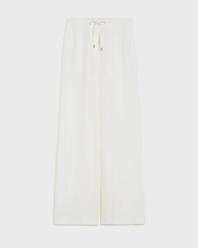 Max Mara Studio Trousers Linen Twill Natural IT 44 (EUR M-L)