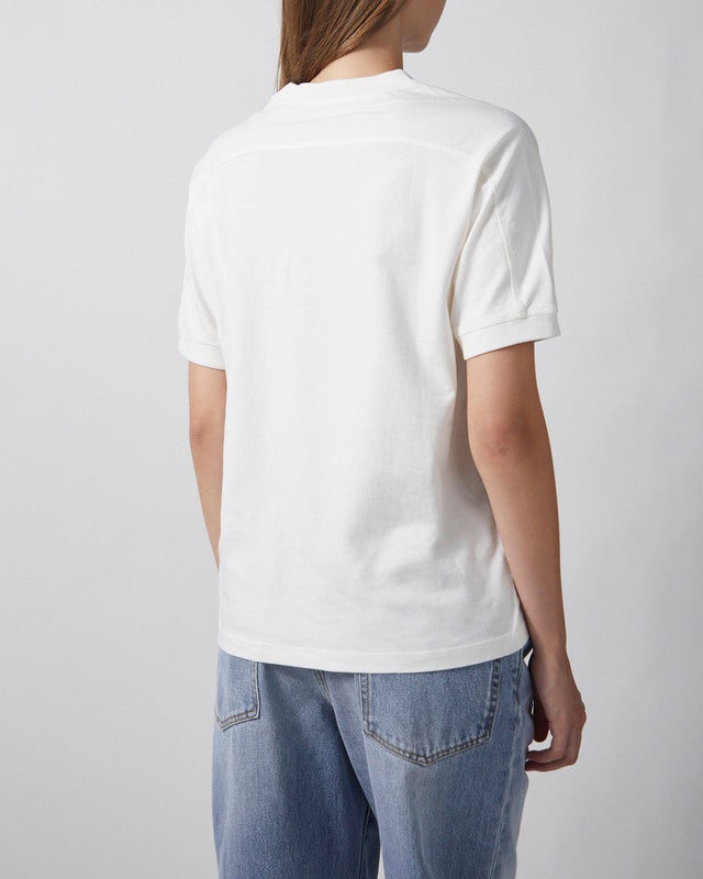 Anine Bing T-shirt Jaylin Tee Collegiate Ecru XS