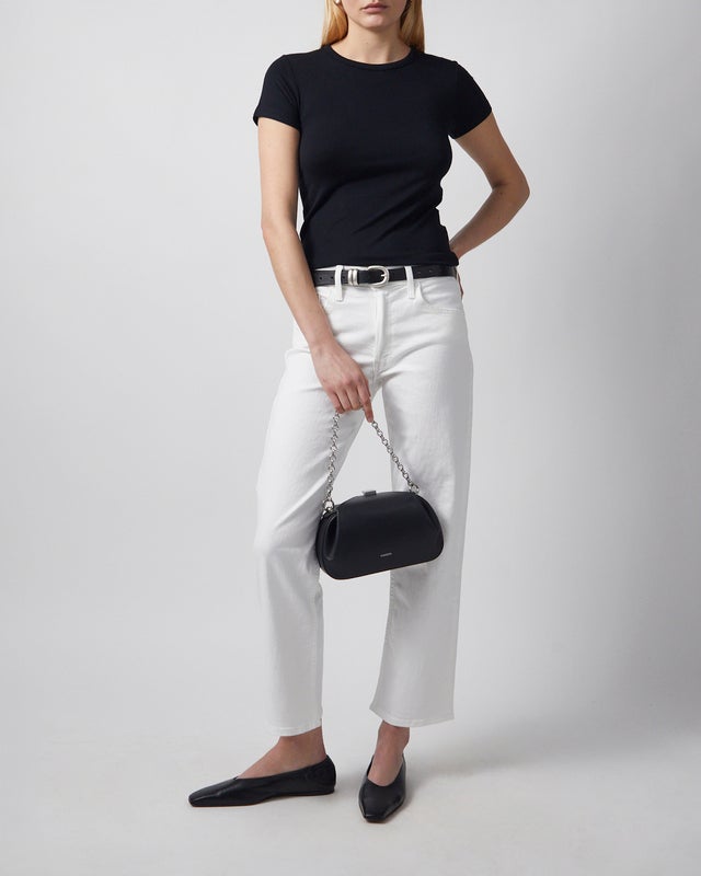 Mother Denim Jeans The Newbie Ankle  White 27