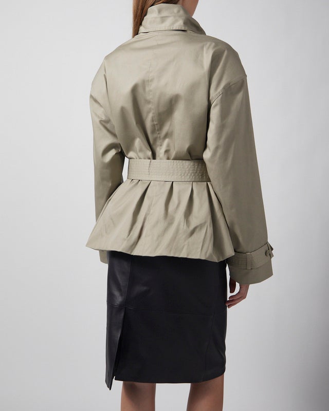 ROTATE  Jacket Short Trench Coat Grey 36