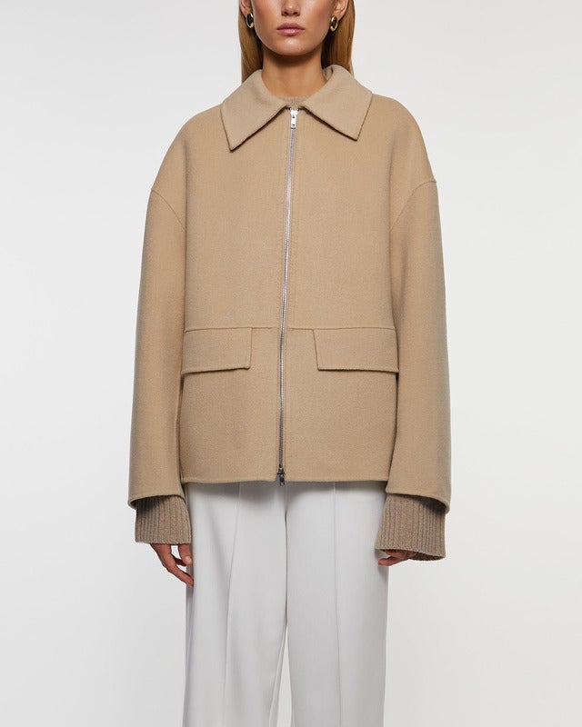 Wakakuu Icons Jacka Logo Wool  Beige XS