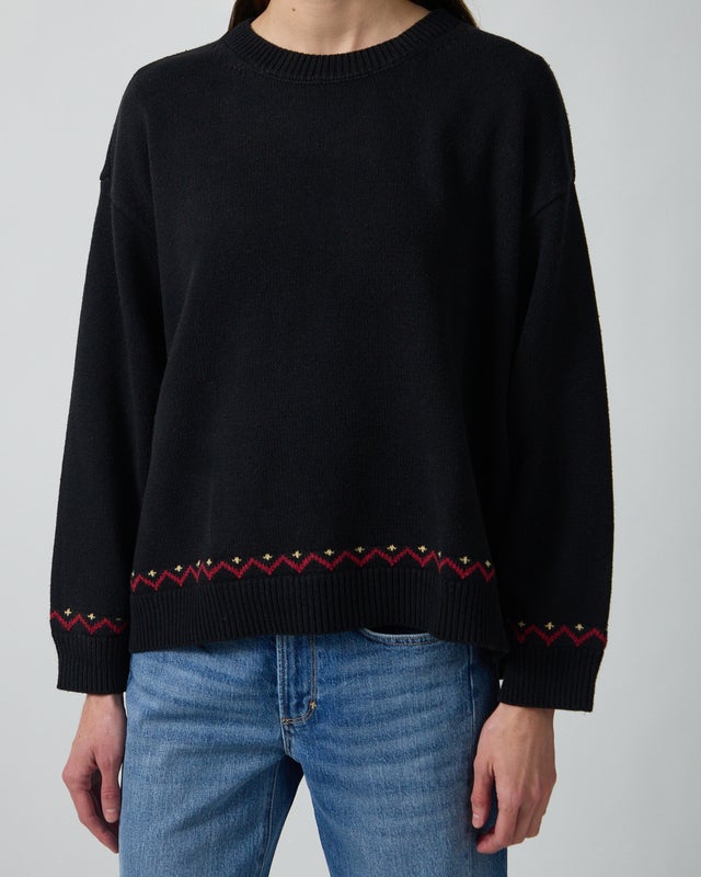 Found Sweater Crest Black L