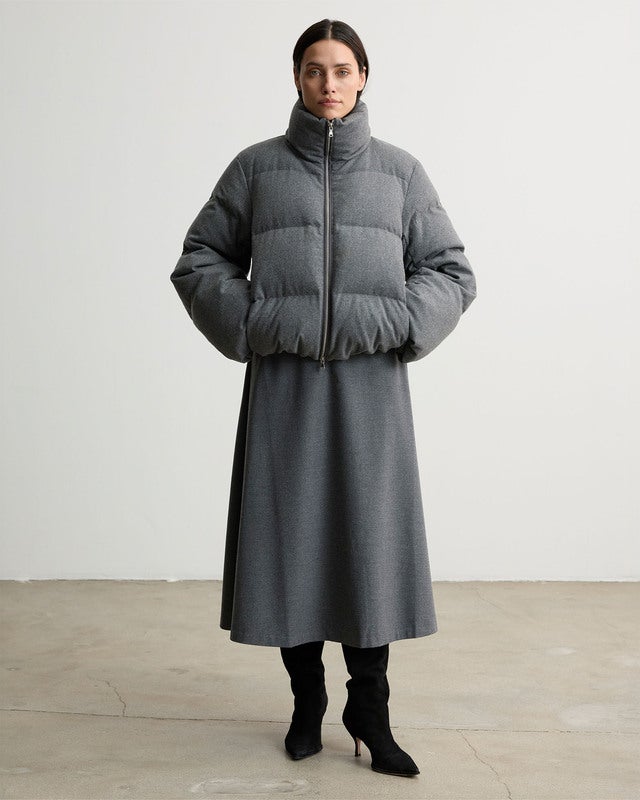 Wakakuu Icons Jacket Storm Puffer Wool Grey M