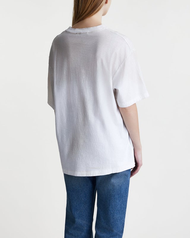 Acne Studios T-Shirt Logo Relaxed Crewneck Dusty pink/khaki M