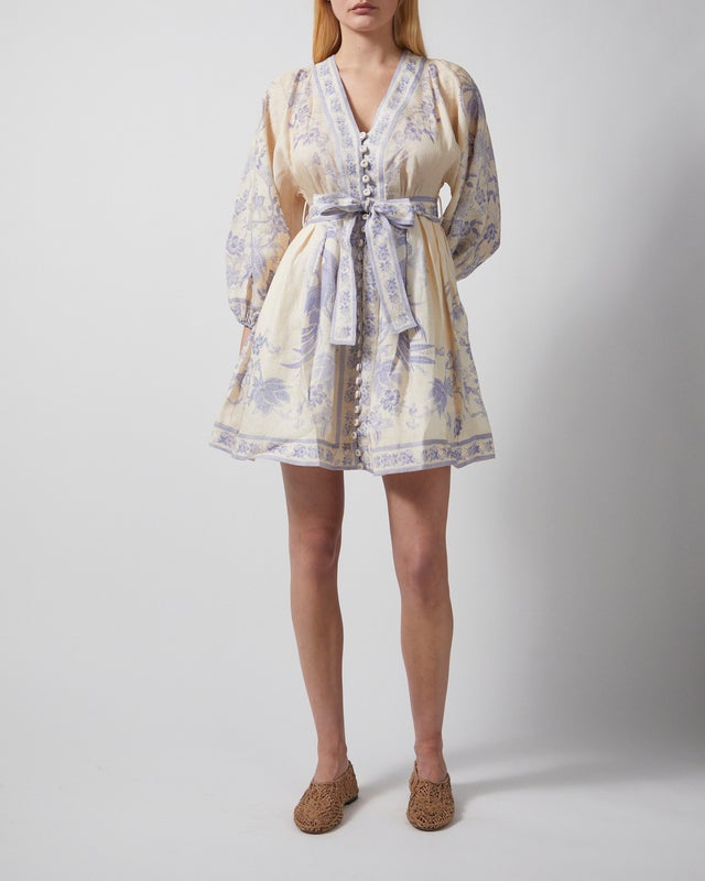 Zimmermann Dress Indra Plunge Mini creme 1 (S-M)