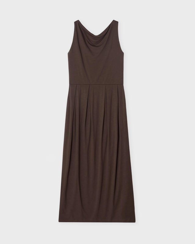 Dagmar Dress Square neck  Brown S