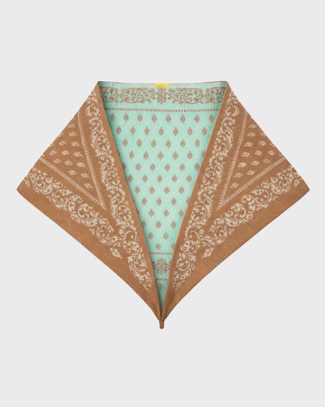 Guest In Residence Cashmere Scarf The Wild Rag Beige/blå ONESIZE