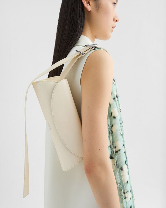 Jil Sander Väska Cannolo Small Egg shell ONESIZE