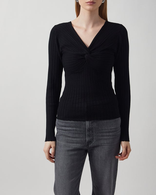 Andiata Top Polly Knit White L