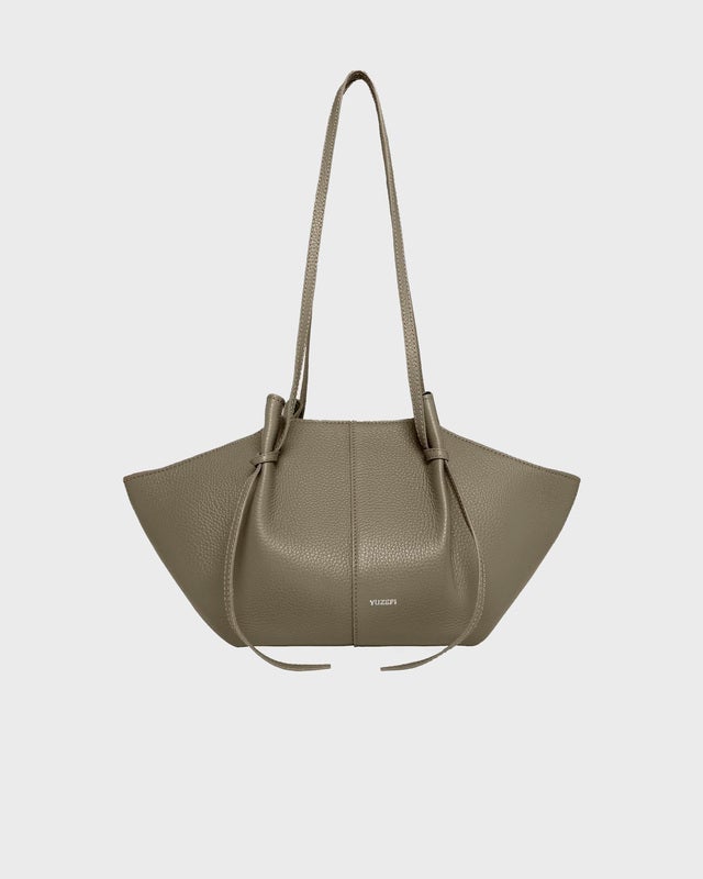 YUZEFI Bag Mochi Pebble Grain Leather  Taupe ONESIZE
