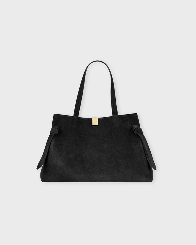 YUZEFI Bag Gyoza Tote Suede Black ONESIZE